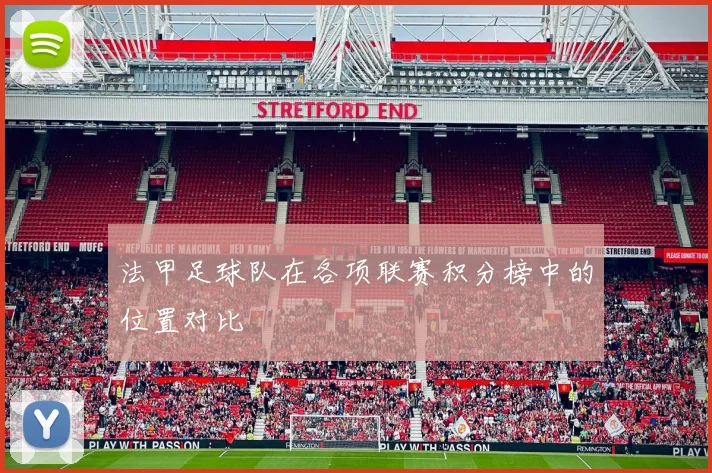 法甲足球队在各项联赛积分榜中的位置对比